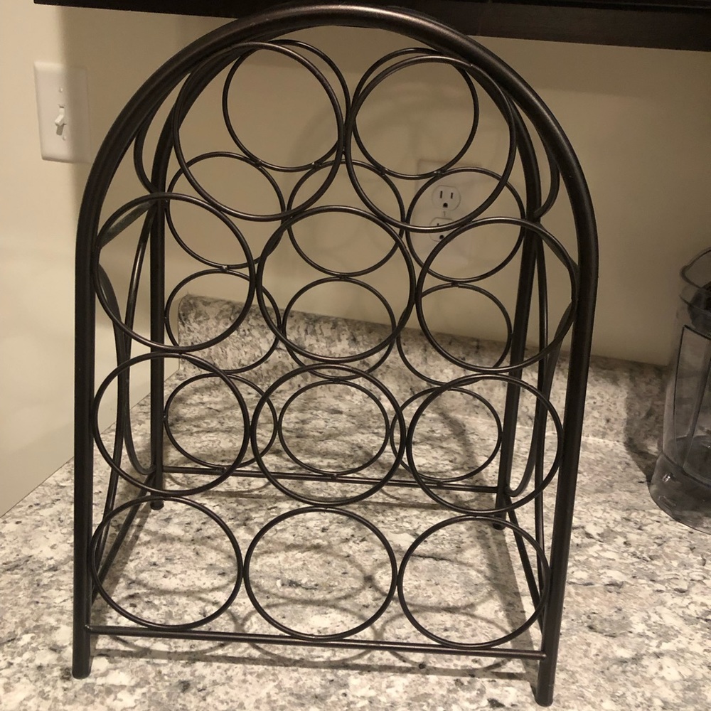 Espresso Colored Wine Rack. - Picture 3 of 3